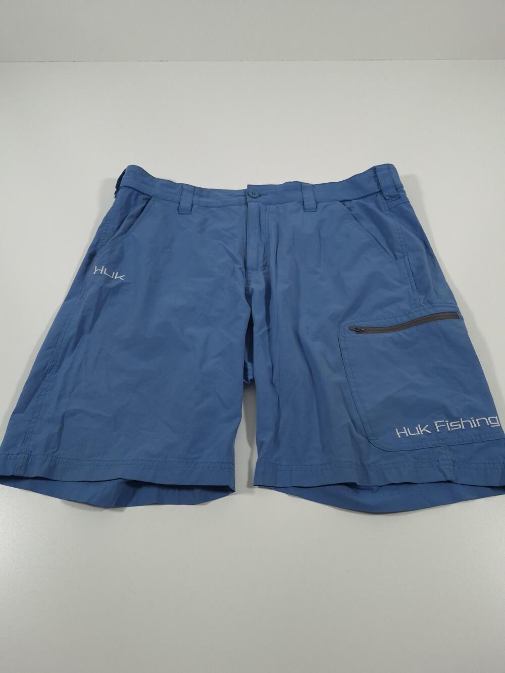 Huk Men's Next Level 10.5" Performance Fishing Short Blue XL